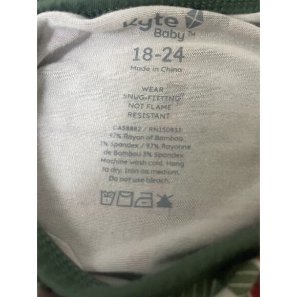 Kyte Baby 18/24M Green/Red Plaid 2 Piece PJ Set - Picture 4 of 4